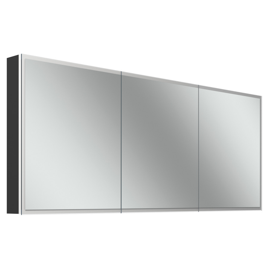 Armoire de toilette Schneider GLOW D2W
181.3 x 73.6 x 13.6 cm
Profilé en aluminium, montage UP/AP
3&nbsp;portes à double miroir
éclairage LED, 2000-6500 Kelvin
Dim2Warm, Touch-Slider, 79 Watt
13642 Lumen, 2 prises doubles
à gauche et à droite en bas de la paroi 
intermédiaire, 6 tablettes  en verre
IP44, Classe d’énergie C