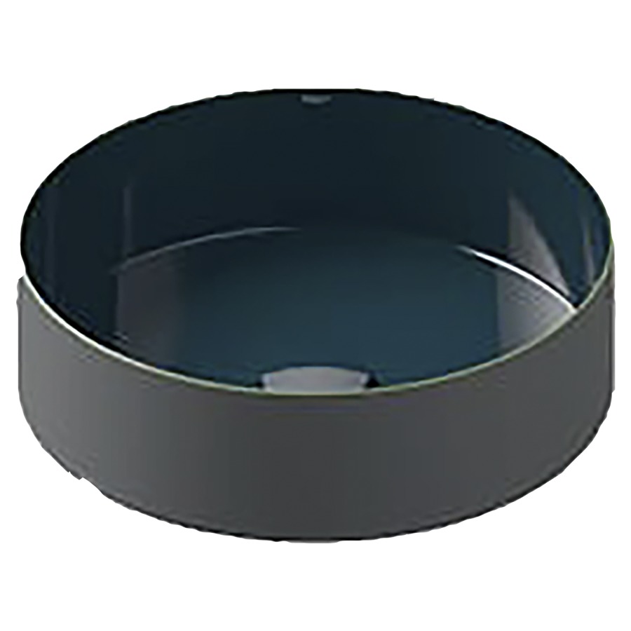 Lavabo à poser Tricolor 
D 40 cm, H 11.4 cm
Acier, vitrifié à l’intérieur et à l’extérieur
sans trop-plein, avec vidage