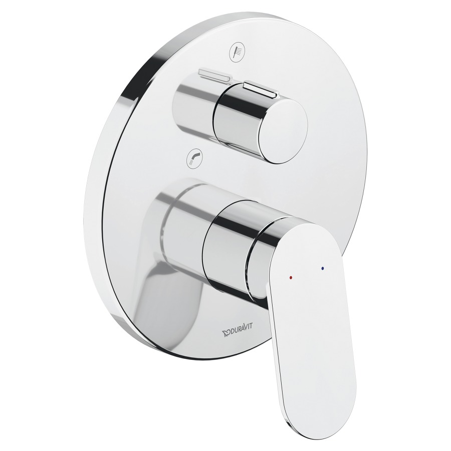 Mélangeur de bain WAVE UP
set de montage final, inverseur
dispositif d'antisiphonnage intégré
rosace D 17 cm, débit 22.5 (L/min)
sans corps à encastrer 714 241/242
groupe acoustique&nbsp;I
