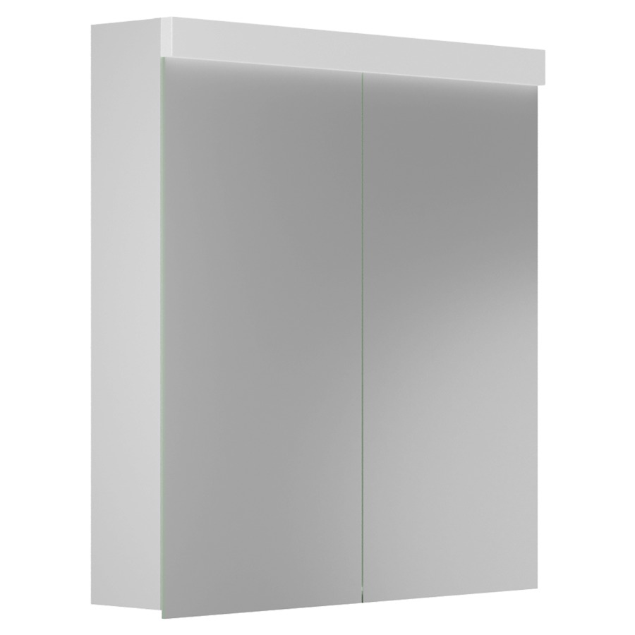Armoire de toilette Duplex
70 x 73.8 x 14.1 cm
Profilé en aluminium
2&nbsp;portes à double miroir (35/35)
éclairage LED direct et indirect 
12.24 W / 6.7-6.83 W
1&nbsp;prise double en bas à gauche
2 tablettes en verre, IP24