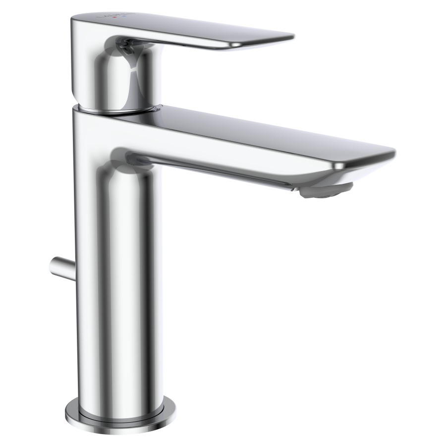Mélangeur de lavabo CITYPLUS Eco+
saillie 110 mm, goulot fixe 
débit 4.2 (L/min)
avec soupape d’écoulement
groupe acoustique&nbsp;I, Classe d’énergie A