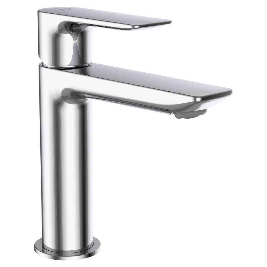 Mélangeur de lavabo CITYPLUS Eco+
saillie 110 mm, goulot fixe 
débit 4.2 (L/min)
sans soupape d’écoulement
groupe acoustique&nbsp;I, Classe d’énergie A