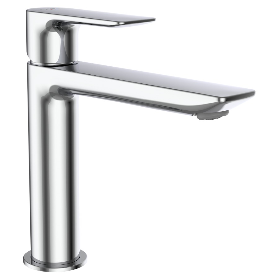 Mélangeur de lavabo CITYPLUS Eco+
saillie 140 mm, goulot fixe 
débit 4.4 (L/min)
sans soupape d’écoulement
groupe acoustique&nbsp;I, Classe d’énergie A