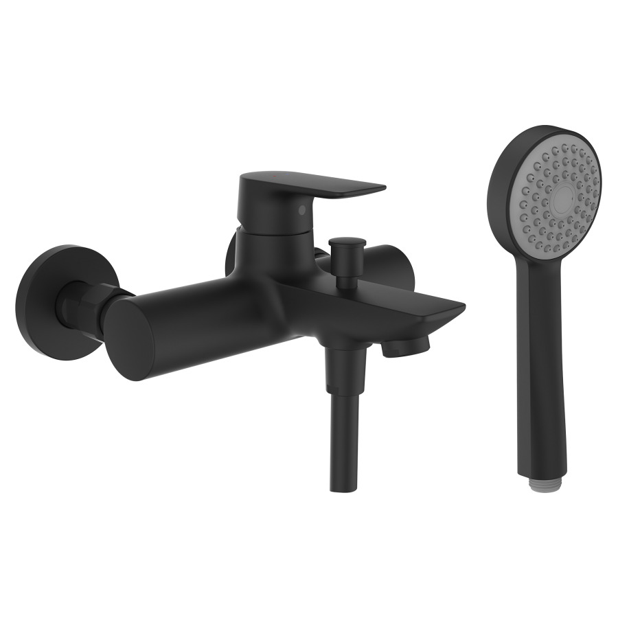 Mélangeur de bain CITYPLUS
E 153 mm
raccords d’arrêt 1/2" x 3/4"
débit 11.3 (L/min) douche
débit 20 (L/min) baignoire
tuyau de douche 160 cm
douchette à main Stella 80 1F
groupe acoustique&nbsp;II, Classe d’énergie B