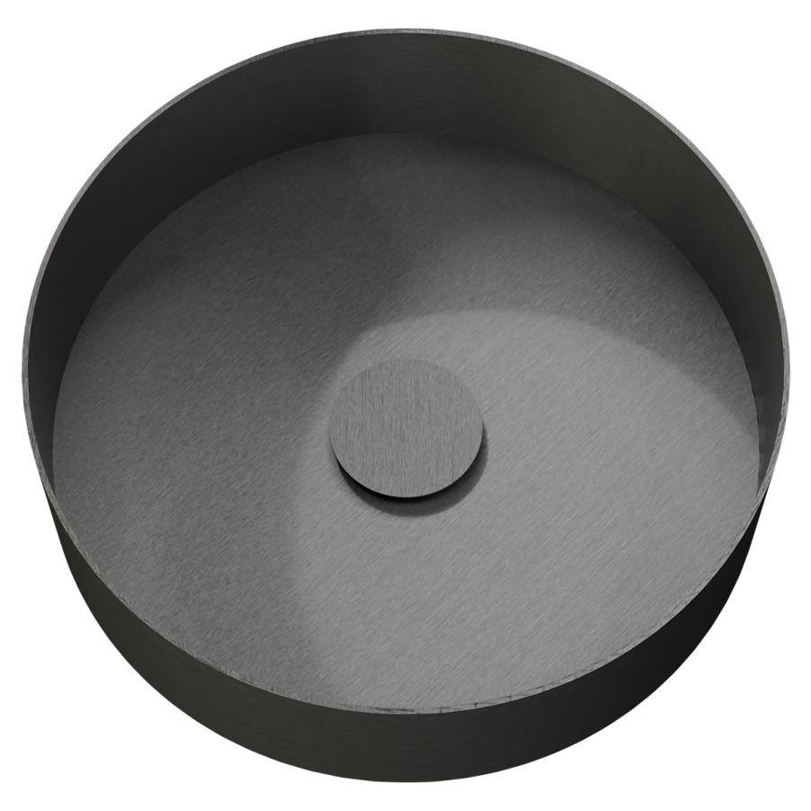 Lave-mains à poser Morath by Dornbracht
D 40 cm, H 12.5 cm, Acier inoxydable
avec vidage, sans trop-plein
avec matériel de fixation