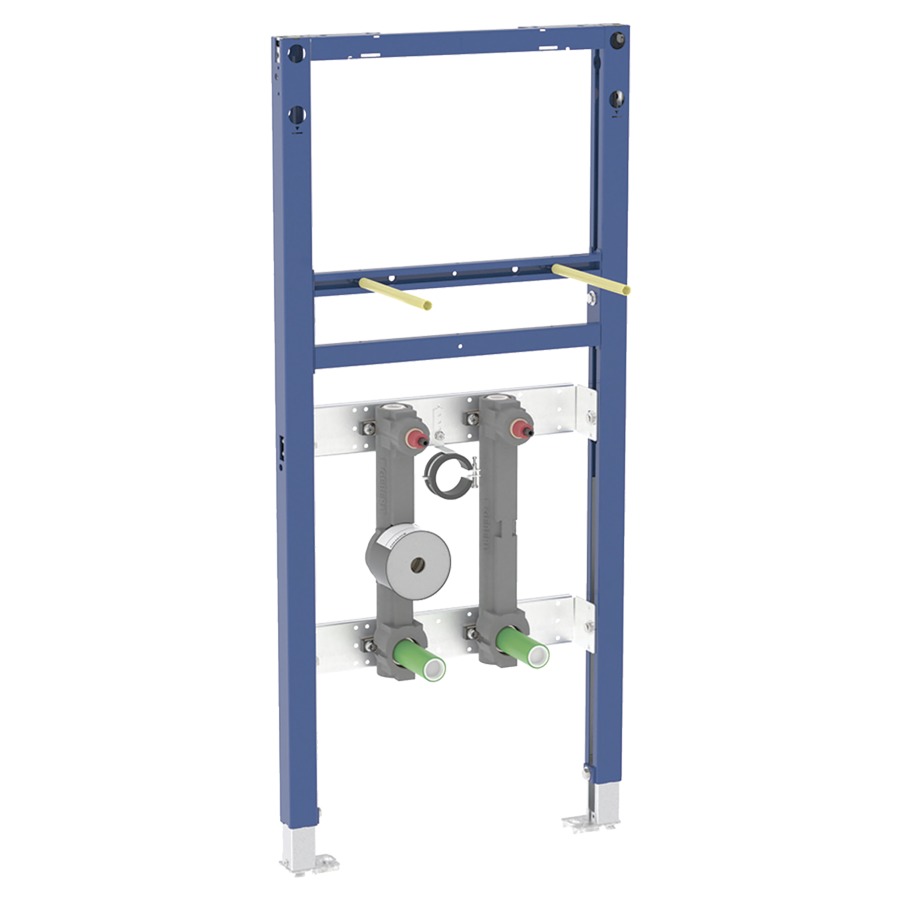 Élément pour lavabo DUOFIX Typ 112
50 x 112 x 7.5 cm
pour robinetterie monobloc 
avec une unité pour compteur d'eau 
et une prise d'eau avec robinet d'arrêt 
encastré JRG LegioStop et té de raccordement
cadre de montage, matériel de fixation