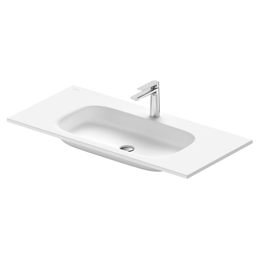Lavabo Sivida
102 x 11 x 48.5 cm
DuroCast Plus
montage sur un meuble
sans trop-plein
