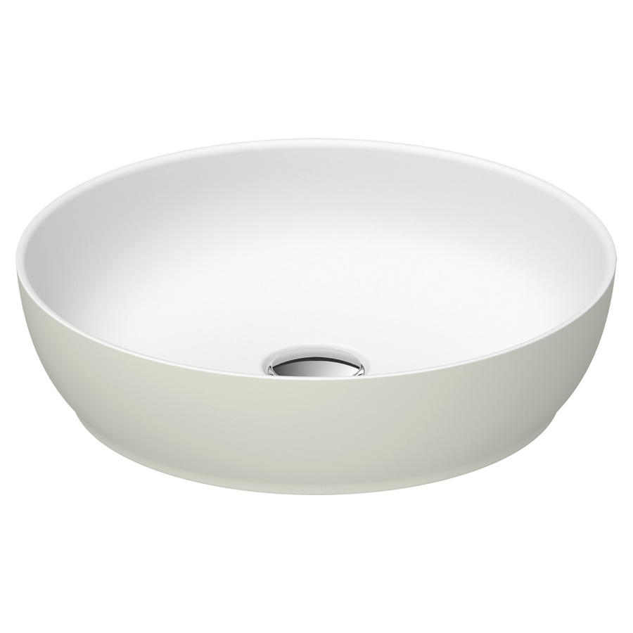Lave-mains à poser Sivida
D 40 cm, H 10.5 cm
DuroCast Plus
sans trop-plein
coloris intérieur blanc