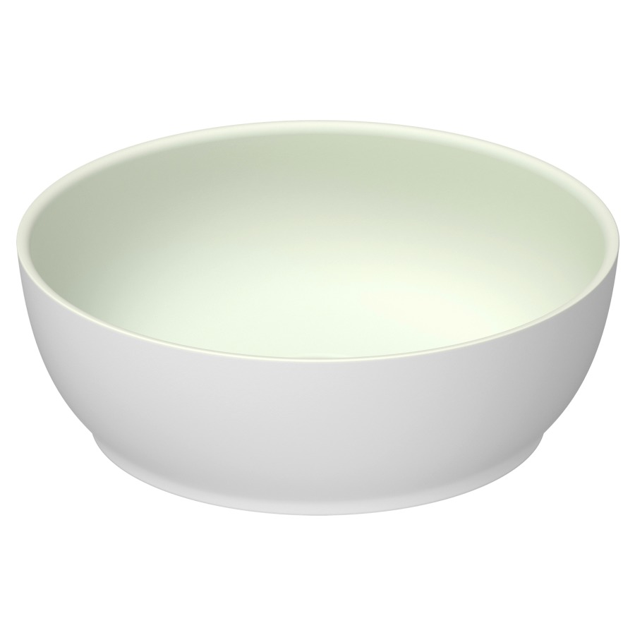 Lave-mains à poser Sivida
D 30 cm, H 10.5 cm
DuroCast Plus
sans trop-plein
coloris intérieur vert pâle mat
