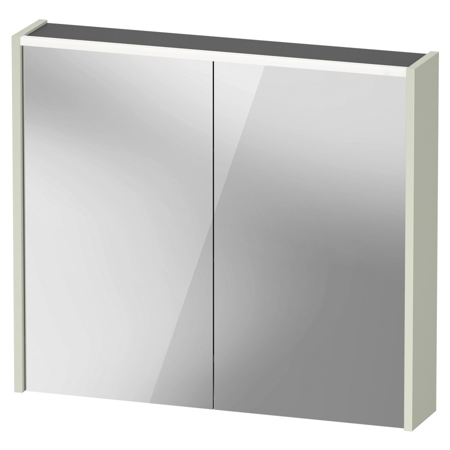 Armoire de toilette D-CODE
80 x 70 x 14.8 cm
1&nbsp;prise, 2&nbsp;portes à double miroir
2 étagères en verre
éclairage LED direct
en haute 6 Watt, 4000 Kelvin
Classe d’énergie D, IP44