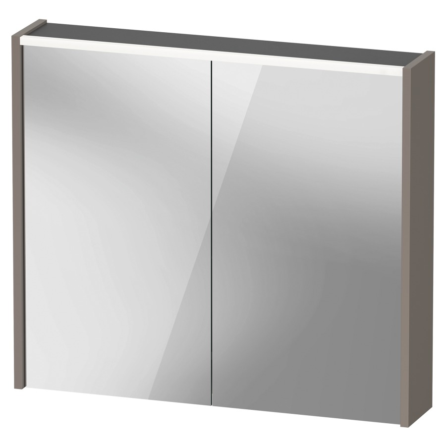 Armoire de toilette D-CODE
80 x 70 x 14.8 cm
1&nbsp;prise, 2&nbsp;portes à double miroir
2 étagères en verre
éclairage LED direct
en haute 6 Watt, 4000 Kelvin
Classe d’énergie D, IP44