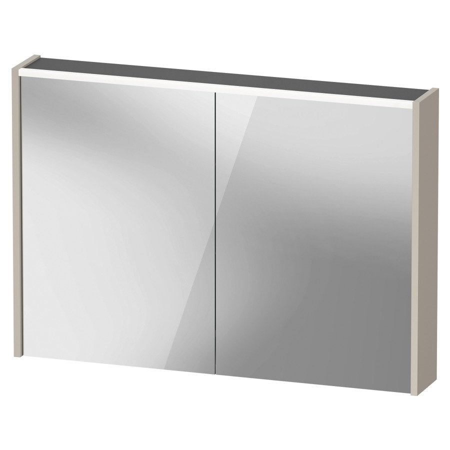 Armoire de toilette D-CODE
100 x 70 x 14.8 cm
1&nbsp;prise, 2&nbsp;portes à double miroir
2 étagères en verre
éclairage LED direct
en haute 7 Watt, 4000 Kelvin
Classe d’énergie D, IP44