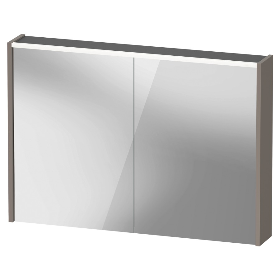 Armoire de toilette D-CODE
100 x 70 x 14.8 cm
1&nbsp;prise, 2&nbsp;portes à double miroir
2 étagères en verre
éclairage LED direct
en haute 7 Watt, 4000 Kelvin
Classe d’énergie D, IP44