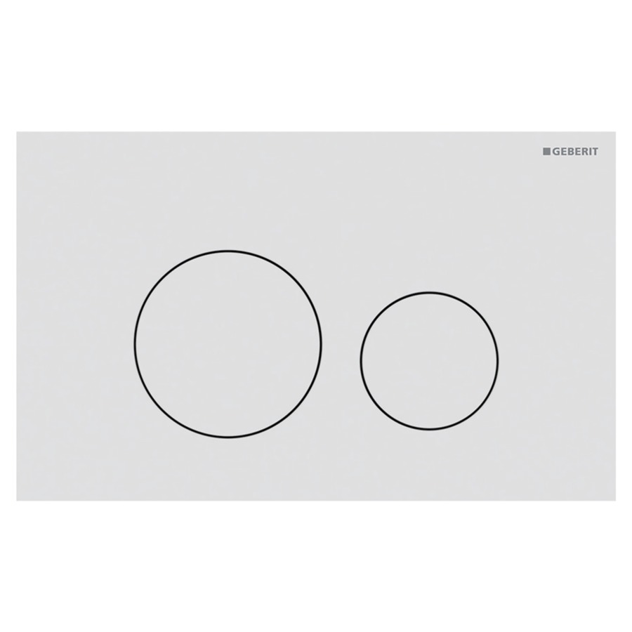 Plaque de déclenchement Sigma40 ronde
24.6 x 15.2 x 0.4 cm
Acier inoxydable, pour commande à deux 
quantités par devant