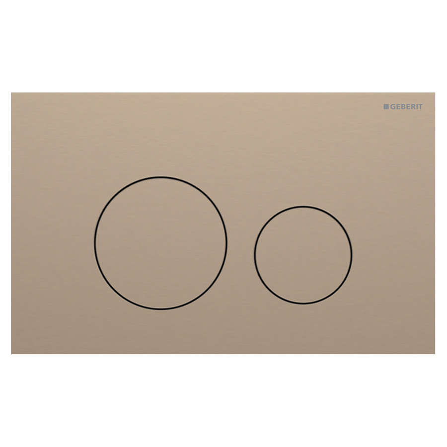 Plaque de déclenchement Sigma40 ronde
24.6 x 15.2 x 0.4 cm
Acier inoxydable, pour commande à deux 
quantités par devant