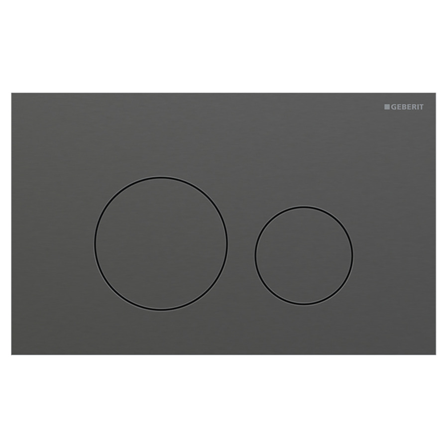 Plaque de déclenchement Sigma40 ronde
24.6 x 15.2 x 0.4 cm
Acier inoxydable, pour commande à deux 
quantités par devant