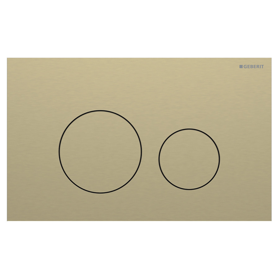 Plaque de déclenchement Sigma40 ronde
24.6 x 15.2 x 0.4 cm
Acier inoxydable, pour commande à deux 
quantités par devant