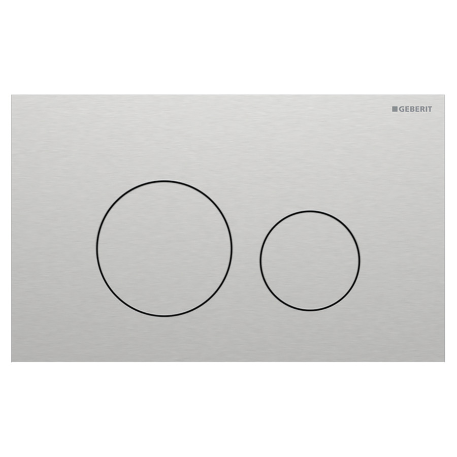 Plaque de déclenchement Sigma40 ronde
24.6 x 15.2 x 0.4 cm
Acier inoxydable, pour commande à deux 
quantités par devant