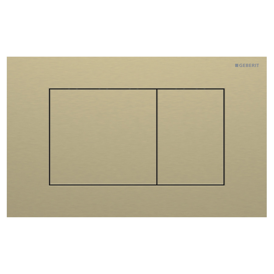 Plaque de déclenchement Sigma40 angulaire
24.6 x 15.2 x 0.4 cm
Acier inoxydable, pour commande à deux 
quantités par devant