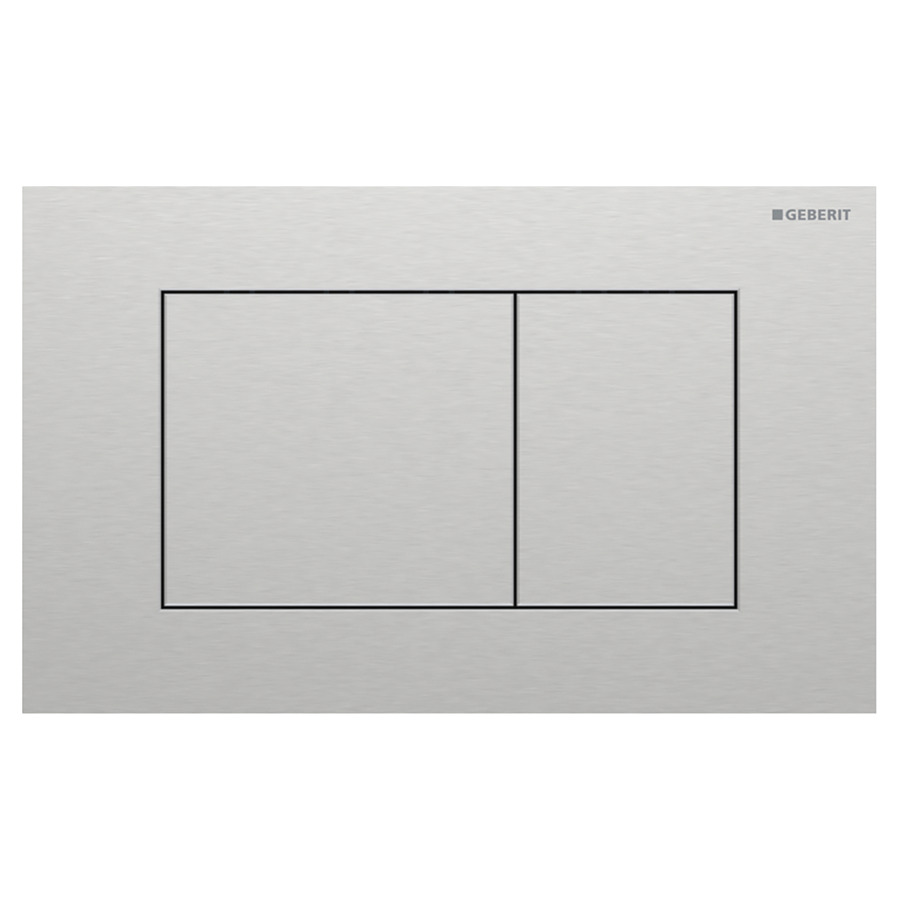 Plaque de déclenchement Sigma40 angulaire
24.6 x 15.2 x 0.4 cm
Acier inoxydable, pour commande à deux 
quantités par devant
