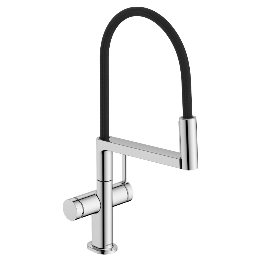 Spültischmischer TALIS SELECT M54
PowderSpray, Ausladung 213 mm
Schwenkauslauf Auszugsbrause
60°, 110°, 150° oder 360°
Auszugbrause, Brausestrahl
und Laminarstrahl, Select-Button
On/Off, MagFit magnetische
Brausehalterung, Quick-Connect
Brauseschlauch
Durchflussmenge 5.6 (L/min)
Energieklasse A, Geräuschgruppe I