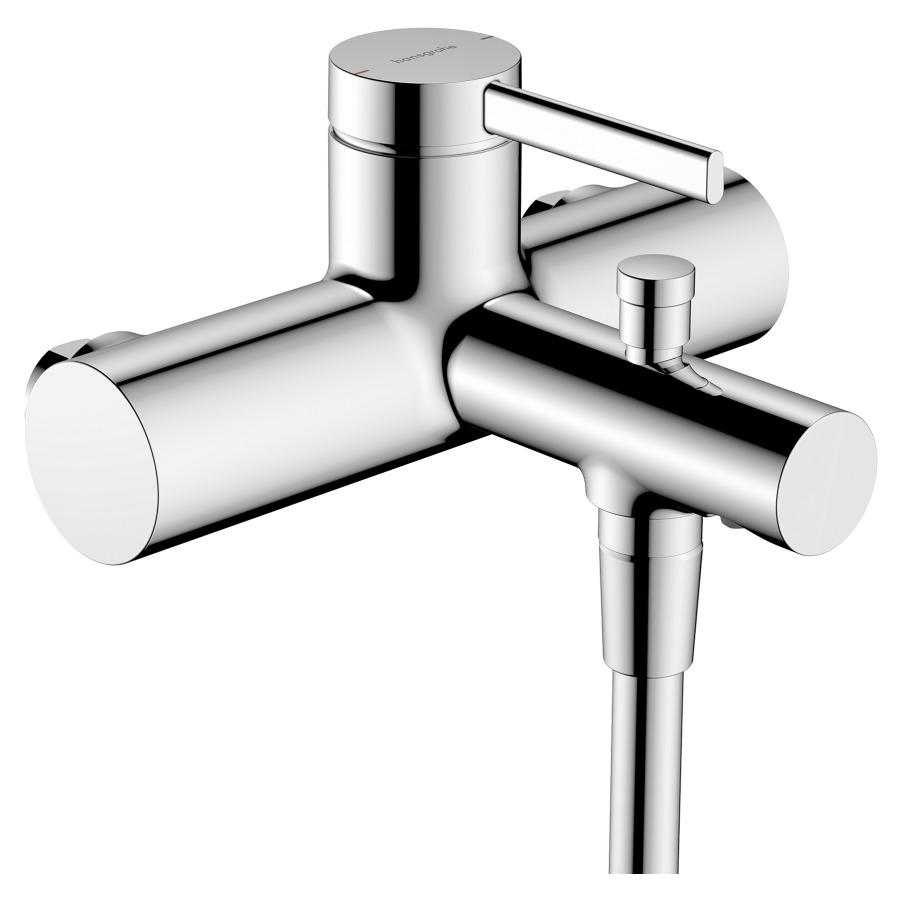 Mélangeur de bain Zesis S
saillie 144 mm, goulot fixe
E 153 mm
débit 19 (L/min) maximum
débit goulot de baignoire 19.7 (L/min)
débit douche à main 6.7 (L/min)
sans raccords à vis