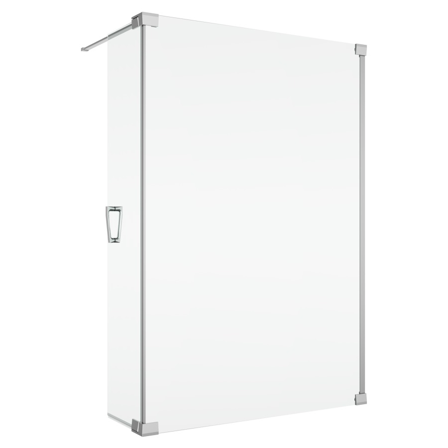 Cloison latérale CADURA Walk-In
avec element battant mobile
44 cm charnières à droite
120 cm, H 200 cm
avec barre de stabilisation
ouverture de l'élément battant
à 90° vers l'intérieur et l'extérieur