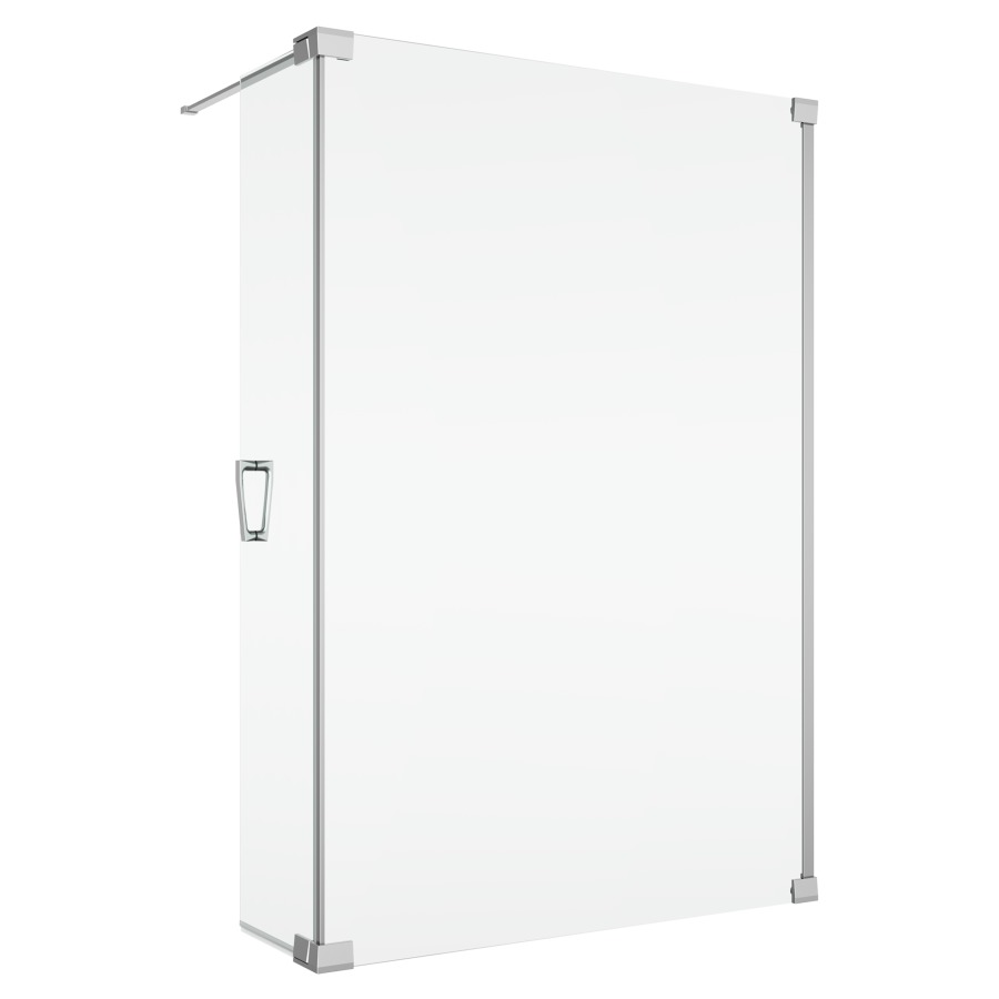 Cloison latérale CADURA Walk-In
avec element battant mobile
44 cm charnières à droite
120 cm, H 200 cm
avec barre de stabilisation
ouverture de l'élément battant
à 90° vers l'intérieur et l'extérieur