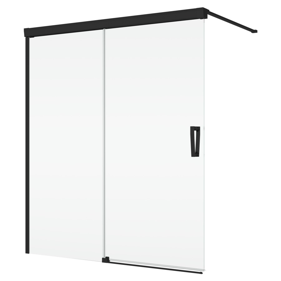 Porte coulissante CADURA
120 cm, H 160 cm
sur baignoire, avec partie fixe
montage à gauche, avec barre de 
stabilisation