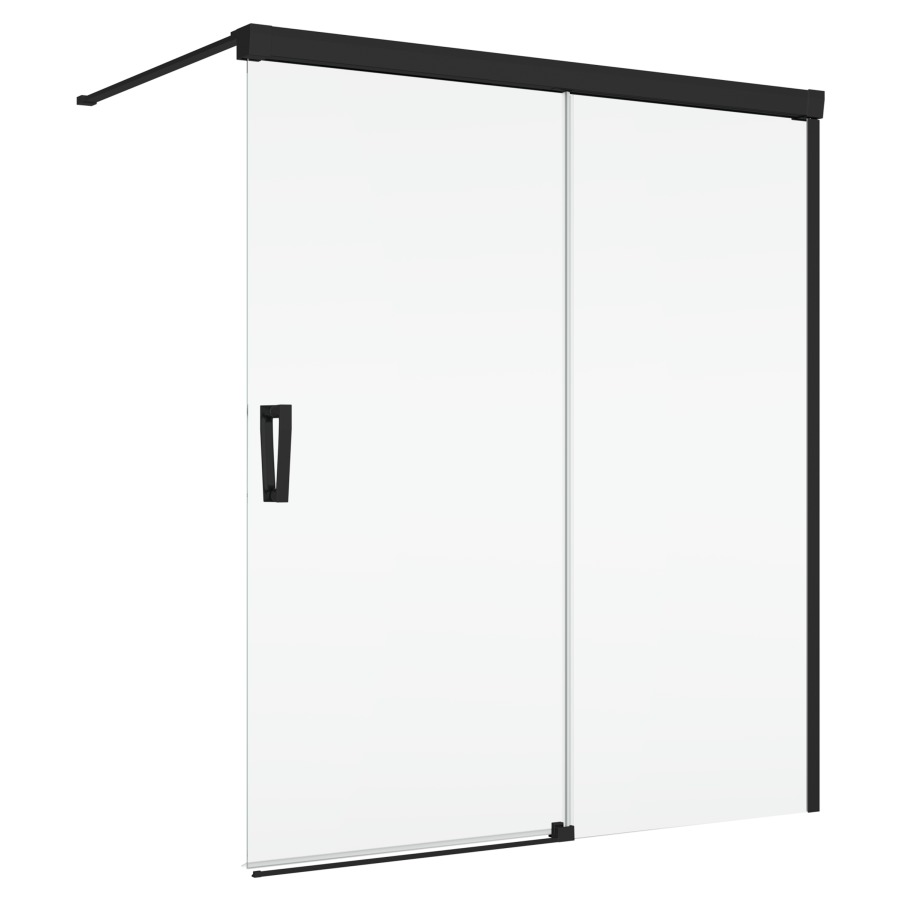 Porte coulissante CADURA
140 cm, H 160 cm
sur baignoire, avec partie fixe
montage à droite, avec barre de 
stabilisation