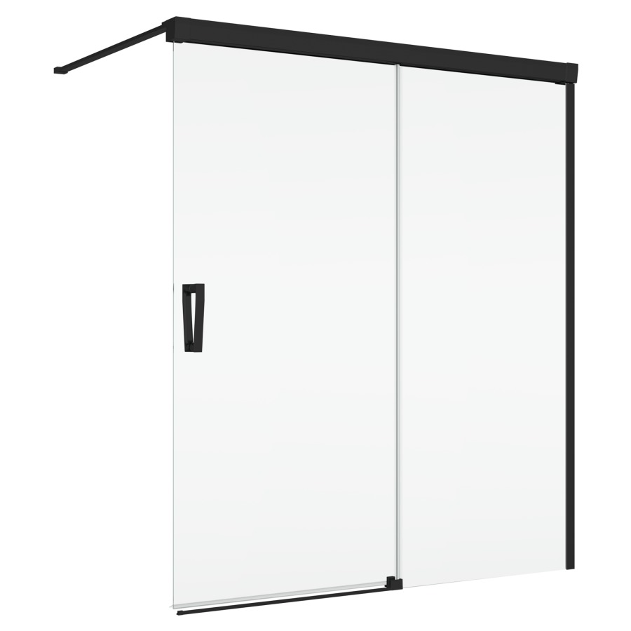 Porte coulissante CADURA
140 cm, H 160 cm
sur baignoire, avec partie fixe
montage à droite, avec barre de 
stabilisation