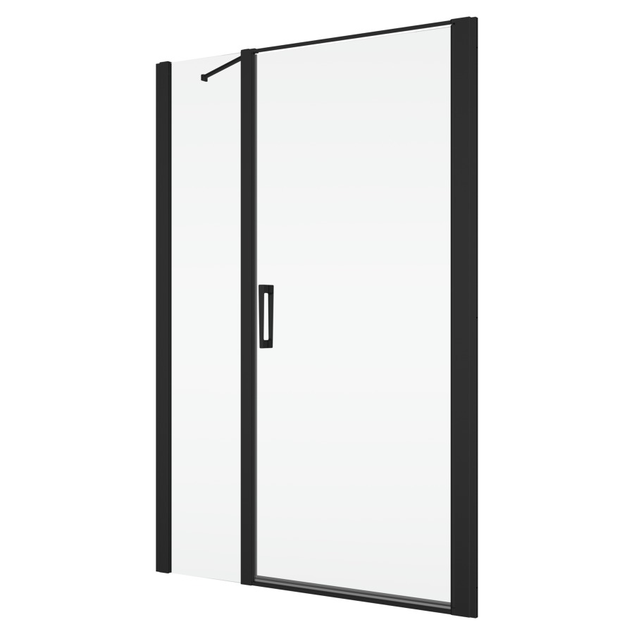 Porte battante DIVERA
140 cm, H 200 cm
largeur d'entrée 63 cm
1 panneau avec cloison latérale en
alignement, pour niche où cloison 
latérale, ouverture intérieure et 
extérieure, protection Aquaperle