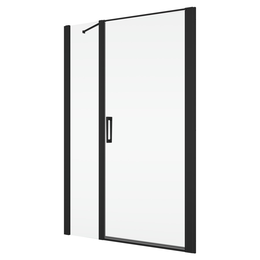 Porte battante DIVERA
140 cm, H 200 cm
largeur d'entrée 63 cm
1 panneau avec cloison latérale en
alignement, pour niche où cloison 
latérale, ouverture intérieure et 
extérieure, protection Aquaperle
