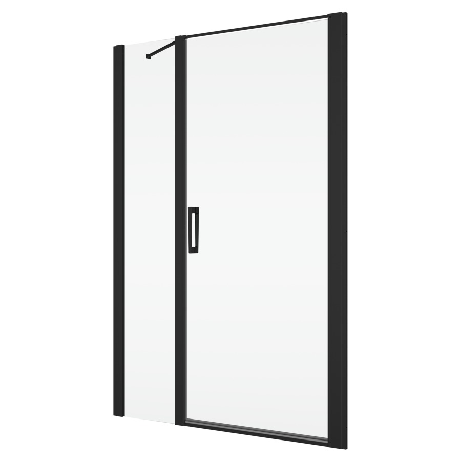 Porte battante DIVERA
140 cm, H 200 cm
largeur d'entrée 63 cm
1 panneau avec cloison latérale en
alignement, pour niche où cloison 
latérale, ouverture intérieure et 
extérieure, protection Aquaperle