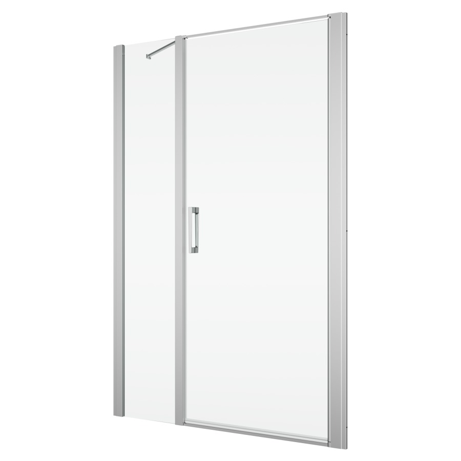 Porte battante DIVERA
160 cm, H 200 cm
largeur d'entrée 83 cm
1 panneau avec cloison latérale en
alignement, pour niche où cloison 
latérale, ouverture intérieure et 
extérieure, protection Aquaperle