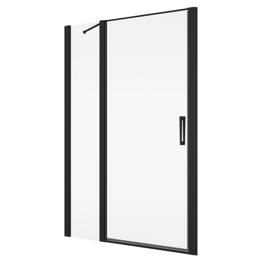 Porte battante DIVERA
140 cm, H 200 cm
largeur d'entrée 63 cm
1 panneau avec partie fixe
pour niche où cloison latérale
ouverture intérieure et extérieure
protection Aquaperle