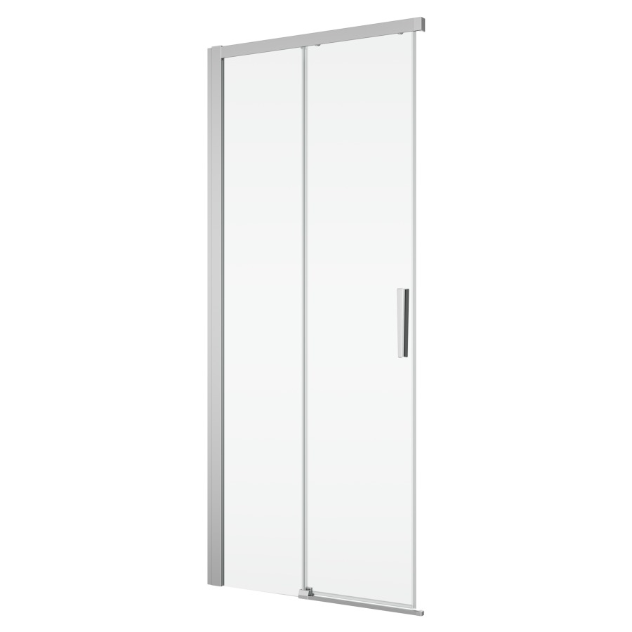 Porte coulissante DIVERA
90 cm, H 200 cm
2 panneaux, montage à gauche
pour entrée diagonale
protection Aquaperle