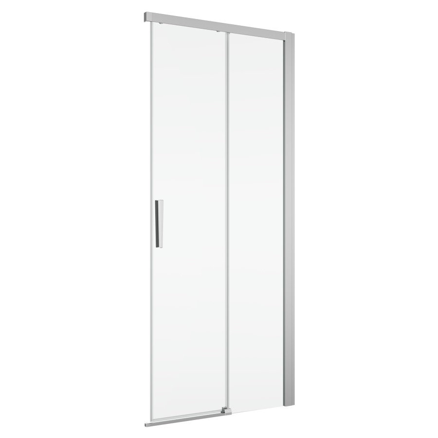 Porte coulissante DIVERA
90 cm, H 200 cm
2 panneaux, montage à droite
pour entrée diagonale
protection Aquaperle