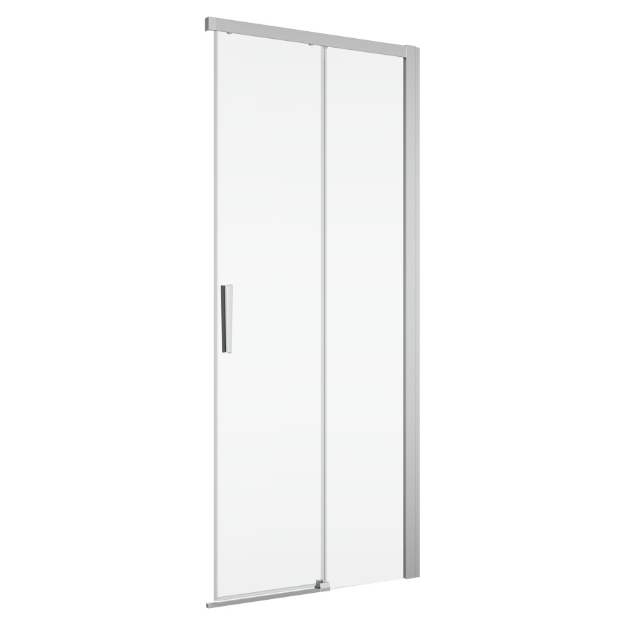 Porte coulissante DIVERA
100 cm, H 200 cm
2 panneaux, montage à droite
pour entrée diagonale
protection Aquaperle