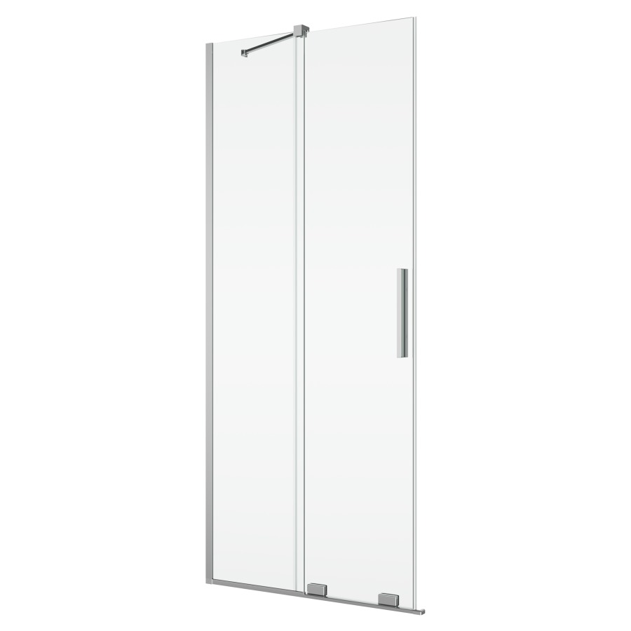 Porte coulissante AMALIA
pour entrée diagonale
80 cm, H 200 cm
avec partie fixe, montage à gauche
avec renfort d'angle