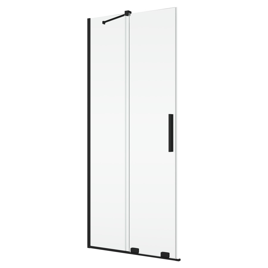 Porte coulissante AMALIA
pour entrée diagonale
80 cm, H 200 cm
avec partie fixe, montage à gauche
avec renfort d'angle