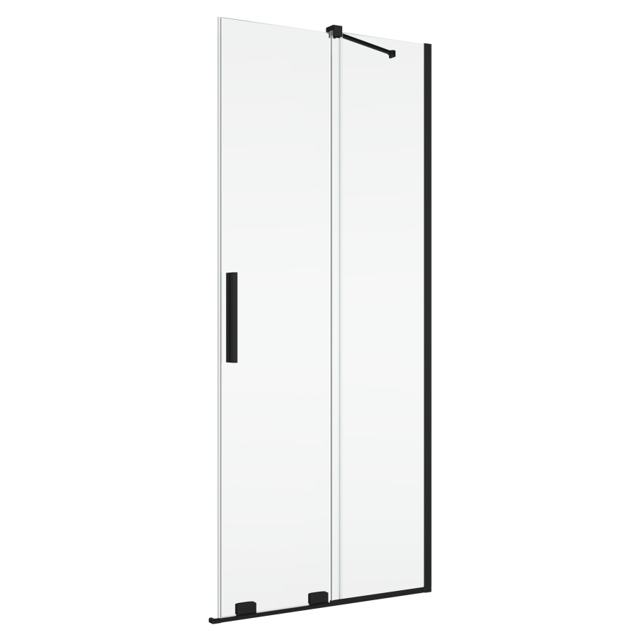 Porte coulissante AMALIA
pour entrée diagonale
80 cm, H 200 cm
avec partie fixe, montage à droite
avec renfort d'angle