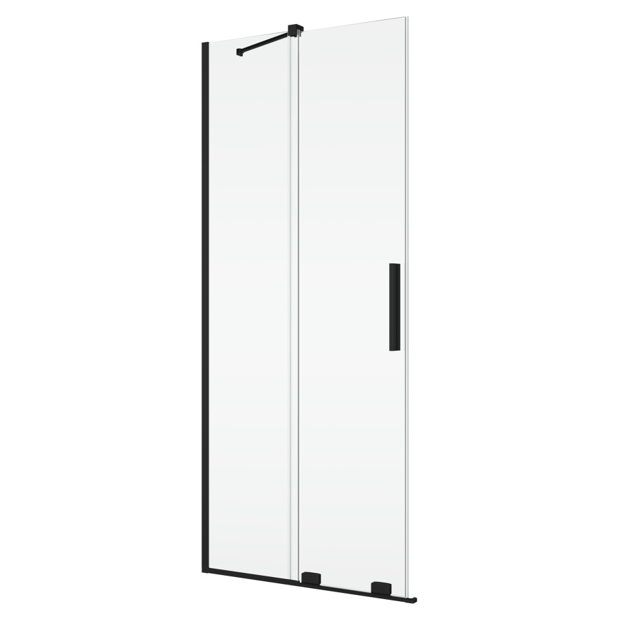Porte coulissante AMALIA
pour entrée diagonale
90 cm, H 200 cm
avec partie fixe, montage à gauche
avec renfort d'angle