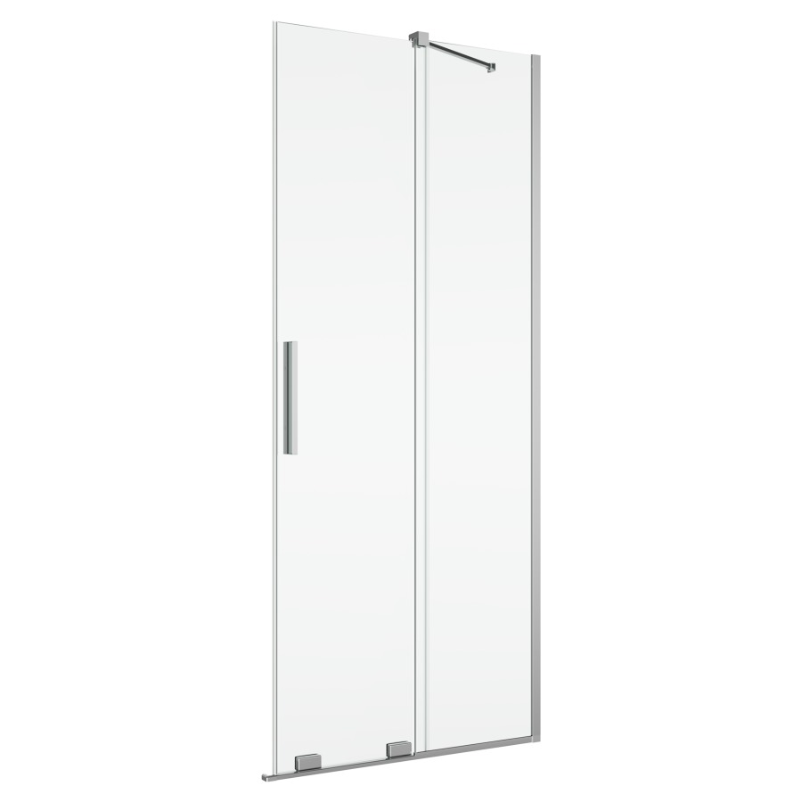 Porte coulissante AMALIA
pour entrée diagonale
100 cm, H 200 cm
avec partie fixe, montage à droite
avec renfort d'angle