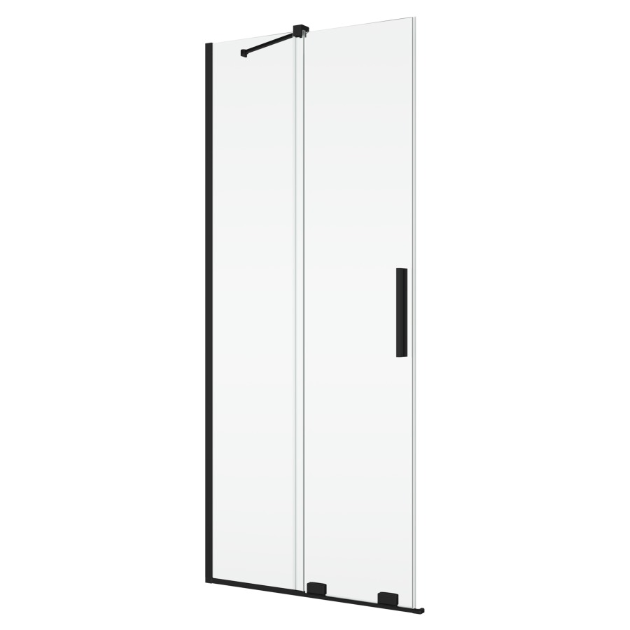 Porte coulissante AMALIA
pour entrée diagonale
120 cm, H 200 cm
avec partie fixe, montage à gauche
avec renfort d'angle