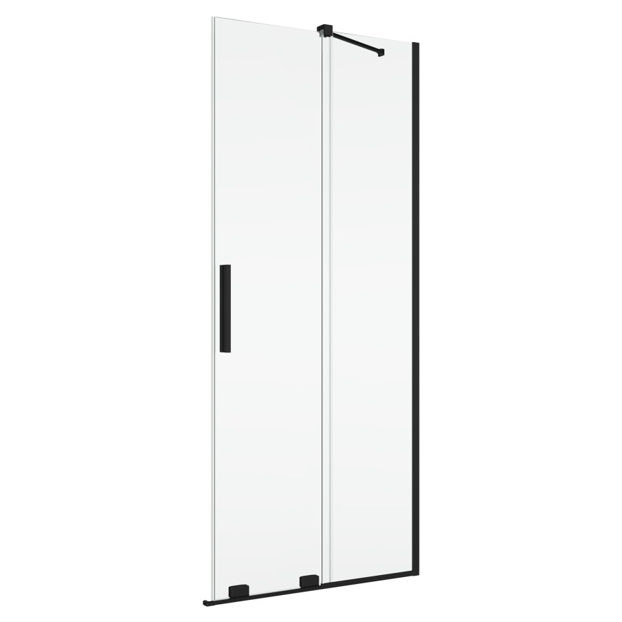 Porte coulissante AMALIA
pour entrée diagonale
120 cm, H 200 cm
avec partie fixe, montage à droite
avec renfort d'angle
