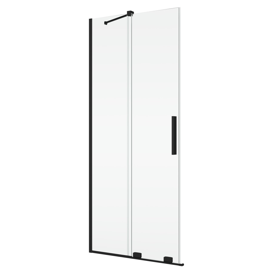 Porte coulissante AMALIA
pour entrée diagonale
80-120 cm, H -200 cm
avec partie fixe, montage à gauche
avec renfort d'angle