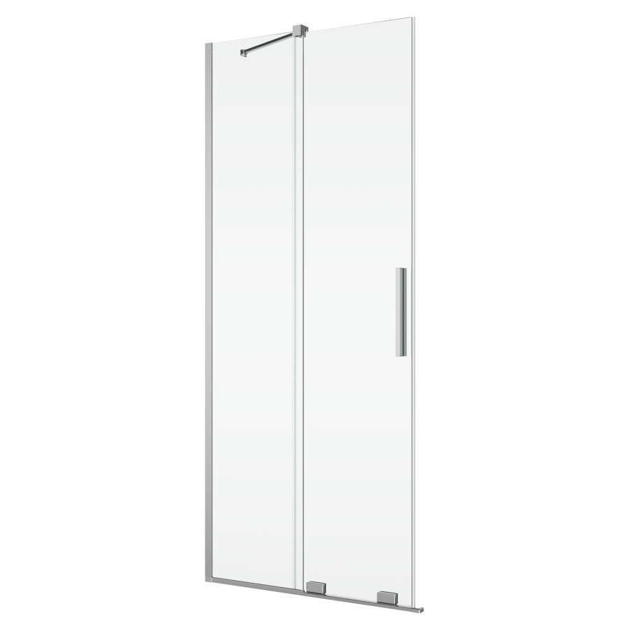 Porte coulissante AMALIA
pour entrée diagonale
80-120 cm, H 200.1-225 cm
avec partie fixe, montage à gauche
avec renfort d'angle
