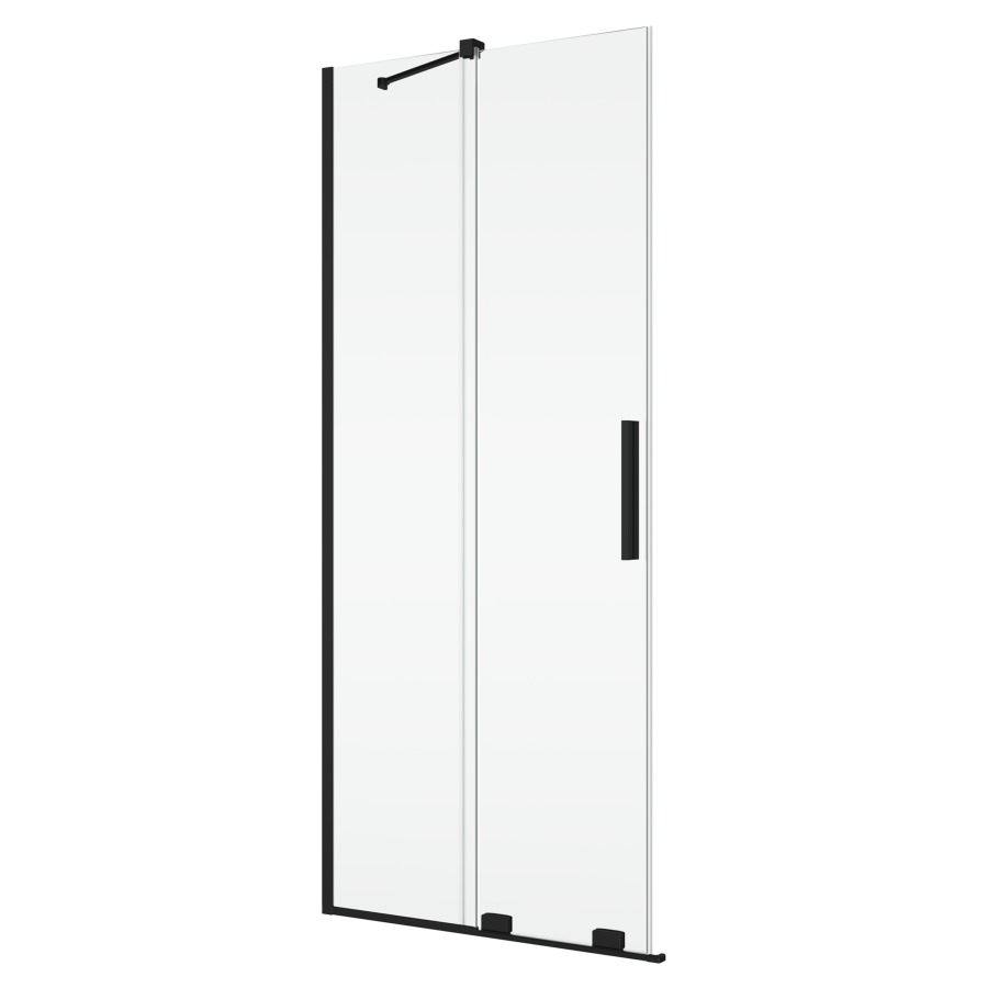 Porte coulissante AMALIA
pour entrée diagonale
80-120 cm, H 200.1-225 cm
avec partie fixe, montage à gauche
avec renfort d'angle