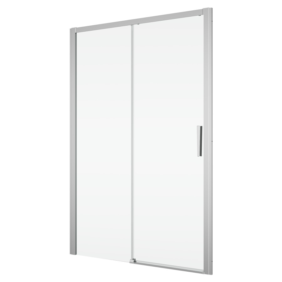 Porte coulissante DIVERA
100 cm, H 200 cm
1 panneau, avec partie fixe 
montage à gauche
pour niche où cloison latérale
protection Aquaperle